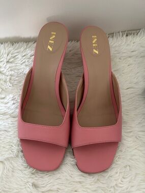 Napa Inez Laris Rose Leather Mules
